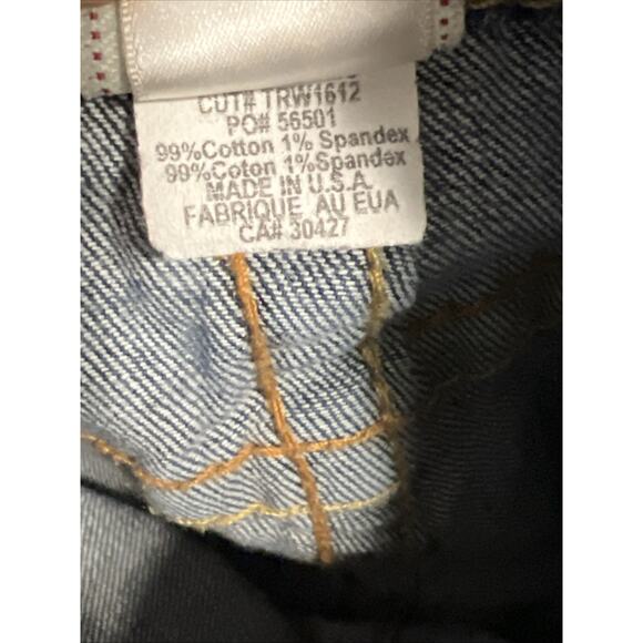 True Religion Sammy Jeans Size 29, Measure 32x29 Flared Leg Low Rise 7.5” - Picture 10 of 11